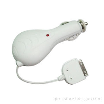 Car Charger with Retractable Line, for iPhone
